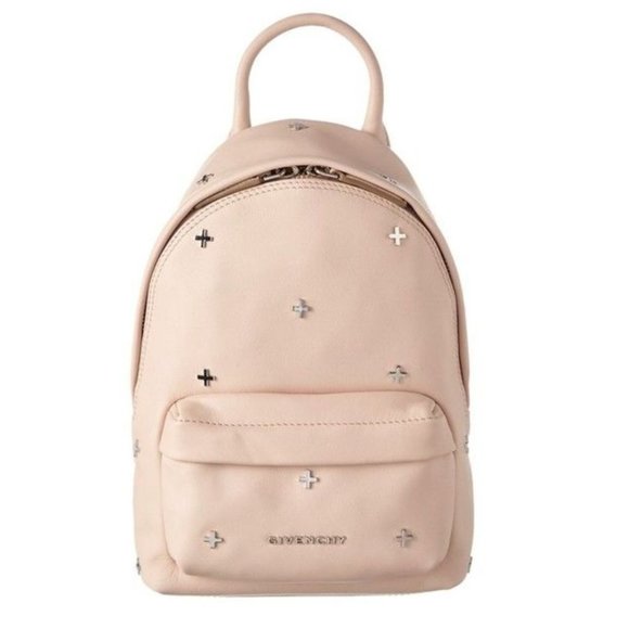 GIVENCHY Light Pink Mini Leather Cross Embellished Backpack - Picture 5 of 10